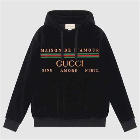 black gucci sweatshirt women's